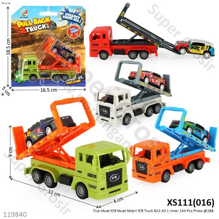 Truk Muat P/B Muat Mobil P/B Truck 822-43 1 Inner 144 Pcs Press @288