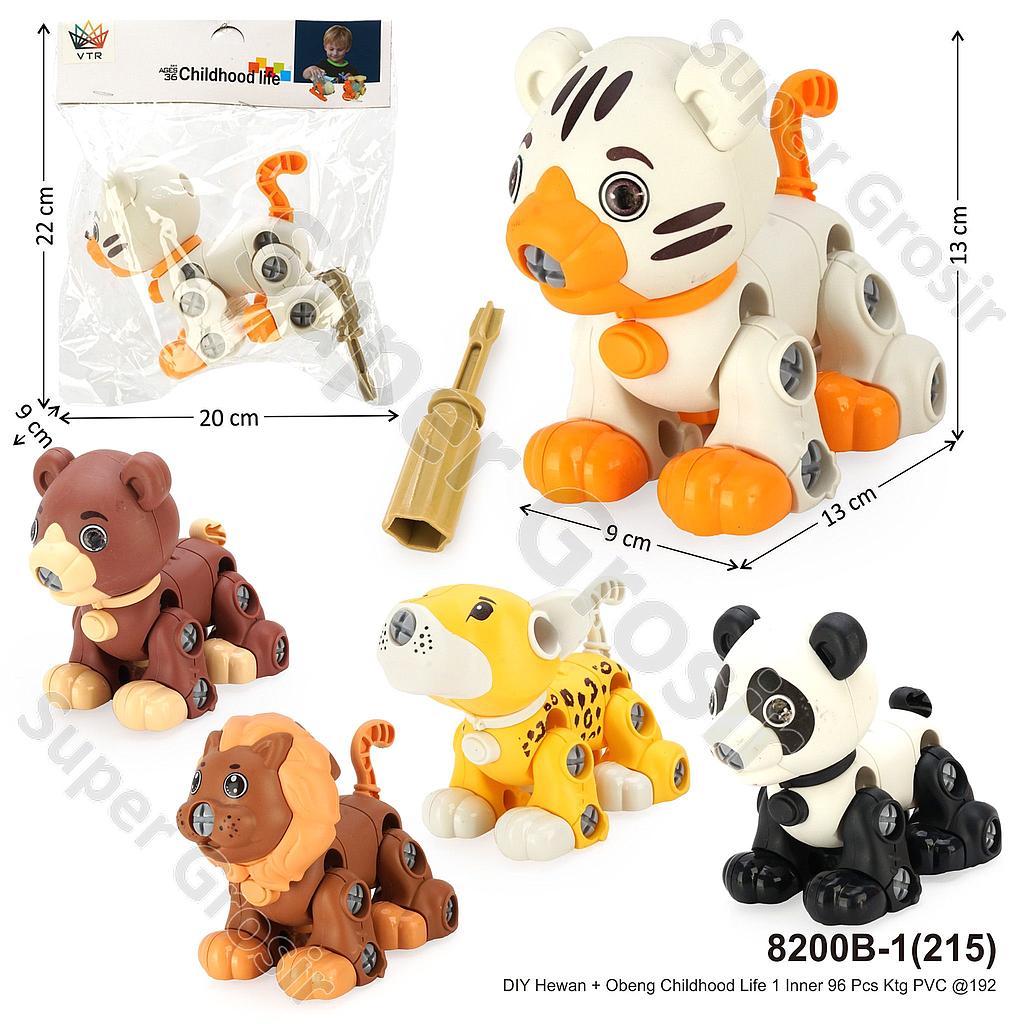 DIY Hewan + Obeng Childhood Life 1 Inner 96 Pcs Ktg PVC @192