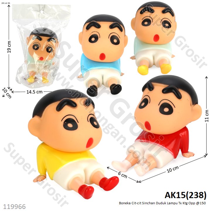 Boneka Cit-cit Sinchan Duduk Lampu Tx Ktg Opp @150