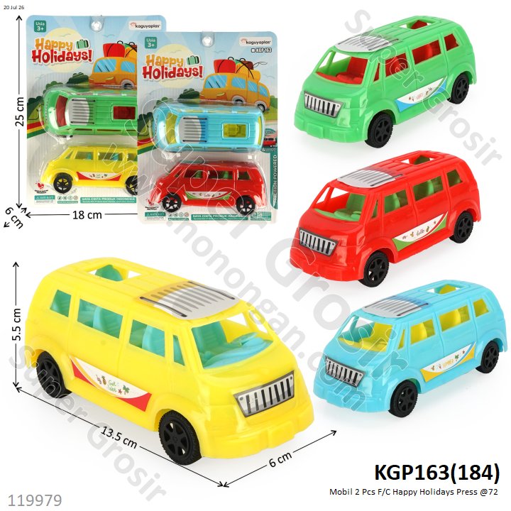Mobil 2 Pcs F/C Happy Holidays Press @72