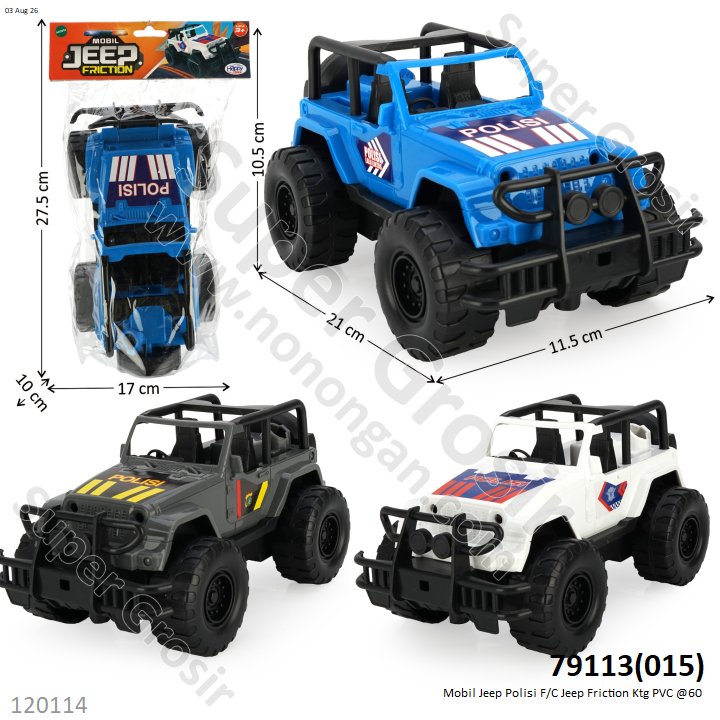 Mobil Jeep Polisi F/C Jeep Friction Ktg PVC @60
