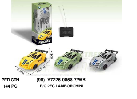 R/C Mobil Sedan Lamborghini Extreme Racing 27 MHz 2 Channel 1 Ikat 3 Pcs 1 Inner 72 Pcs Box Window @144