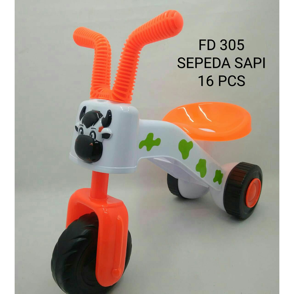 Tunggangan Sepeda Balance Bike Sapi Mini Vespa Ktg PVC @16