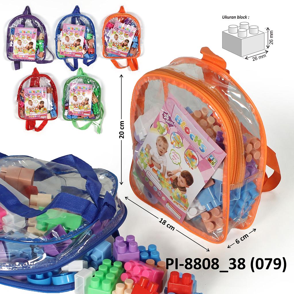 Block 26x26 mm 38 Pcs Blocks Tas Ransel @120