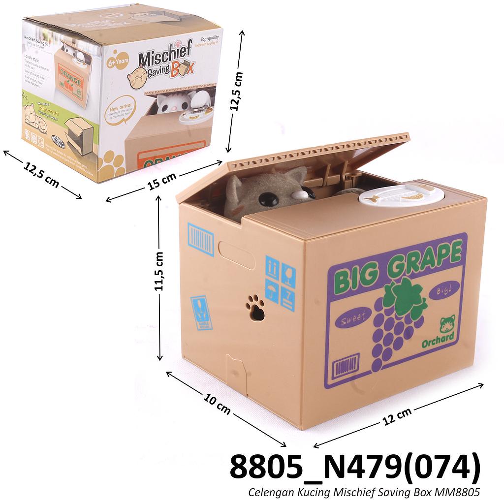 Celengan B/O Kucing Mischief Saving Box MM8805 Box @60