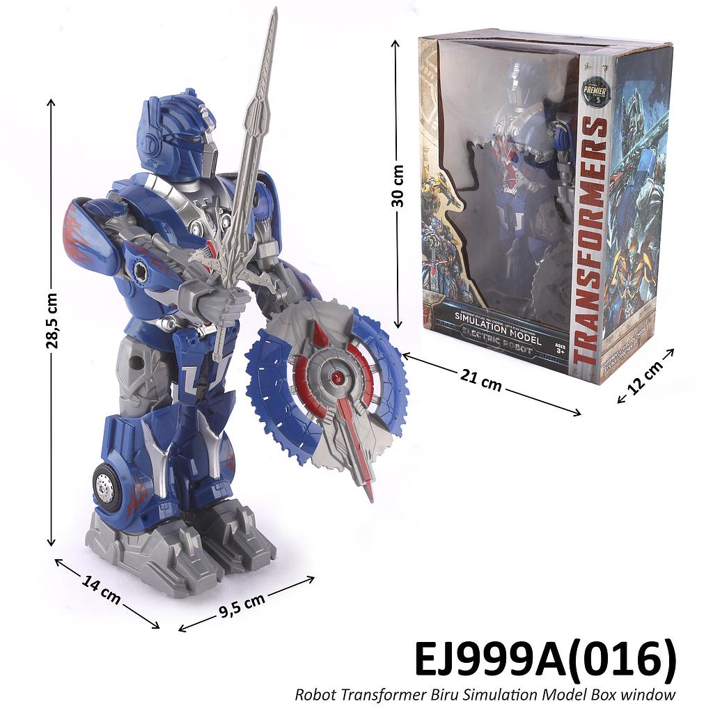Robot Optimus Prime Pedang dan Tameng B/O Jalan Transformers Box Window @48