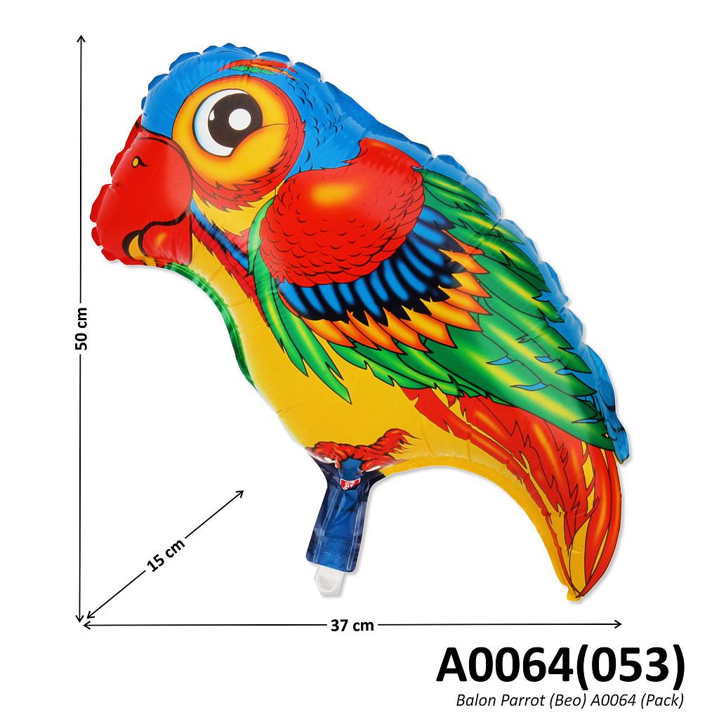 (Obral) Balon Gas Parrot (Beo) 50 Pcs Pack Plastik @60