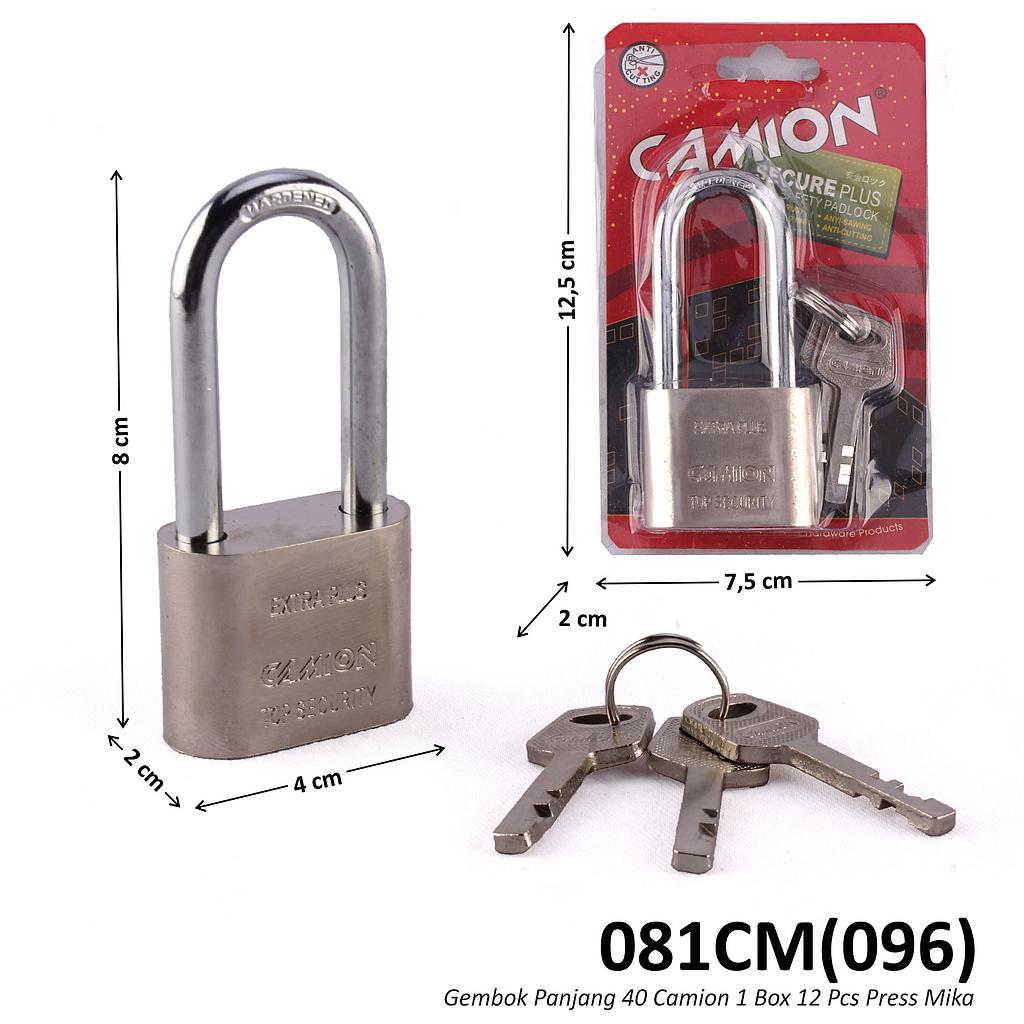 Gembok Panjang 40 Camion 1 Box 12 Pcs Press Mika @96
