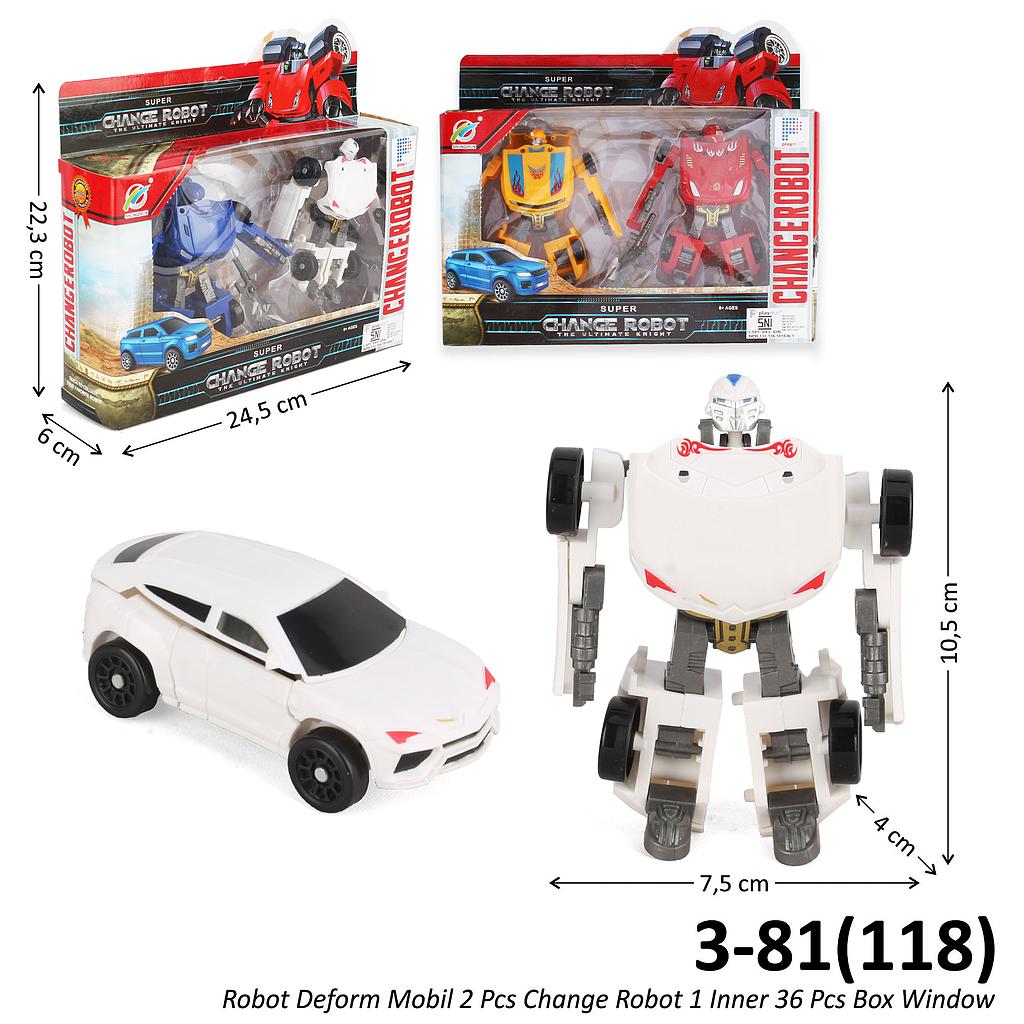 Robot Deform Mobil 2 Pcs Change Robot 1 Inner 36 Pcs Box Window @72