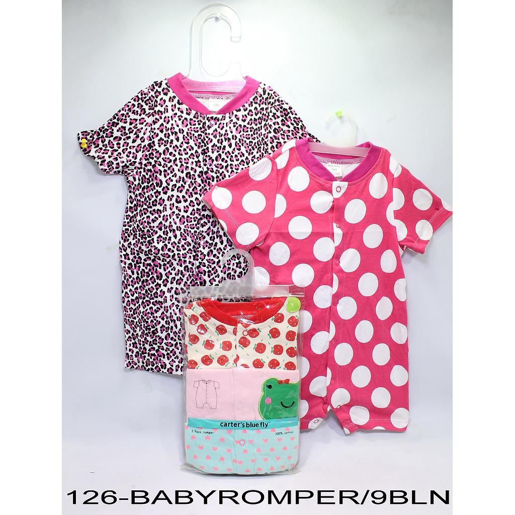 Baby Romper 9 Bulan 3 Pcs Gantungan @50