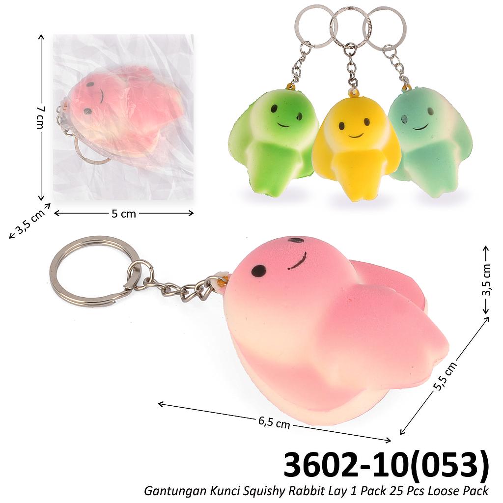 Gantungan Kunci Squishy Rabbit Lay 1 Pack 25 Pcs Ktg Opp @1200