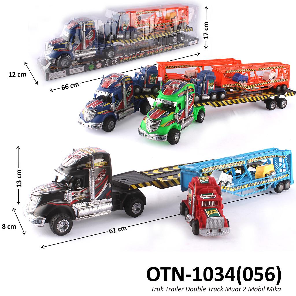 Truk Trailer Muat 61 cm Muat Truk Trailer Muat Truk Konstruksi 2 Pcs Truck Trailer Ktg Opp @22
