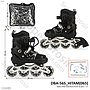 Sepatu Roda Roda Nyala Uk S (30-33) Power Tas @12 