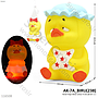 Squeaker Hewan Bebek Upset Duck Lampu Tx Jala @120