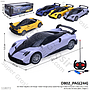 R/C Mobil Sports 1:18 Charge + Kabel Charge Lampu Speed Racing 27 MHz 4 Channel 1 Ikat 3 Pcs 1 Inner 30 Pcs Box Window @60