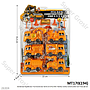 Truk Konstruksi Set 6 Pcs P/B 8 cm + Acc Rambu-Rambu Construction Car Press @120