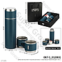 Termos Stainless Set 500 ml Tutup Bisa Jadi Cangkir + Cangkir 2 Pcs Vacuum Flask Set Tas @24
