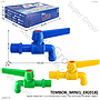 Kran Air Tembok Mini 1 1/2 Inch Blue Lotus / Victory 1 Box 24 Pcs Loose Pack @480