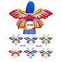 Balon Foil Sayap Kupu-Kupu Loose Pack @1