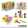 Fun-Doh Cetakan Donald Duck / Mickey Mouse + Refill 4 Pcs Colorful World Creative Choi Mud Box Window @72
